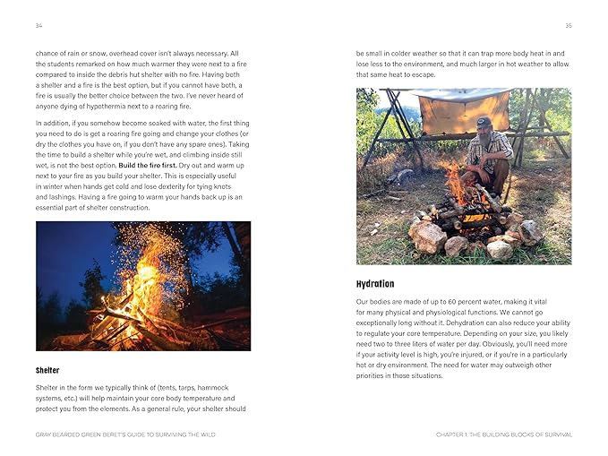 Gray Bearded Green Beret’s Guide to Surviving the Wild (Hardcover): Essential Bushcraft and First Aid Skills for Surviving the Great Outdoors