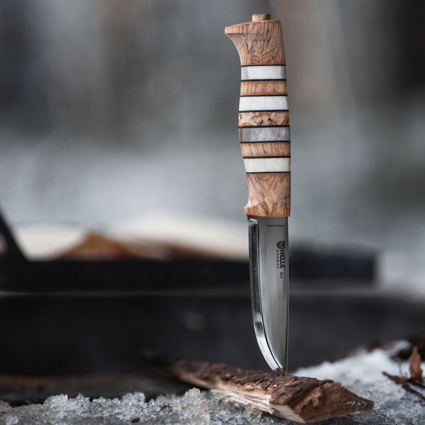 Helle Arv Fixed Blade Knife in wood