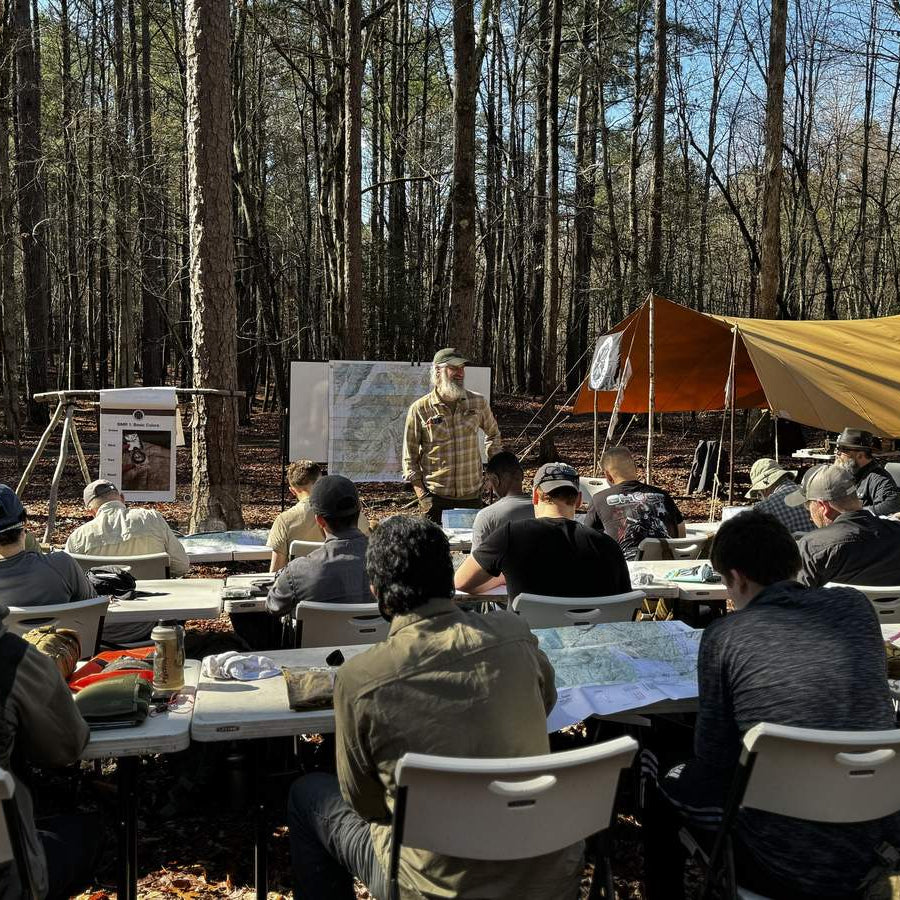 Master Navigator Land Navigation Course — Gray Bearded Green Beret Joshua Enyart Teaching Map Reading Outdoor Classroom