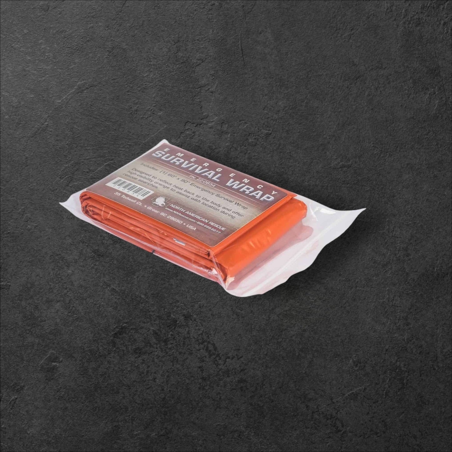 North American Rescue Emergency Blanket – Durable Mylar Survival Blanket for Heat Retention and Weather Protection Package