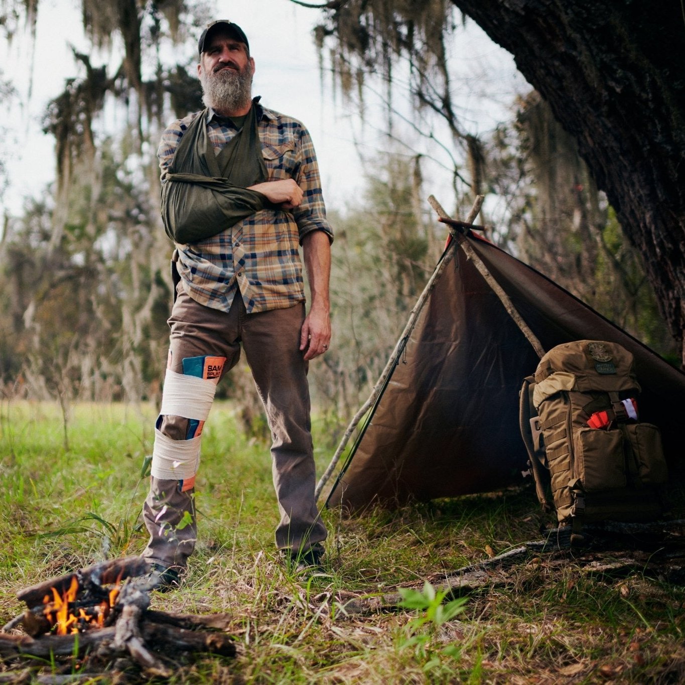 Survival Instructor Training and Certification Program - Gray Bearded Green Beret Survival School Instructor Teaching Wilderness Medicine