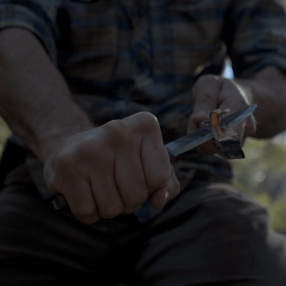 Survival Instructor Training and Certification Program - Gray Bearded Green Beret Survival School Instructor Teaching Knife Safety and Use