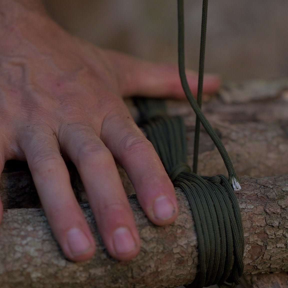 Wilderness Survival Training and Certification Program - Gray Bearded Green Beret Survival School Lashing Poles Three-Pole Shear Lash Tripod