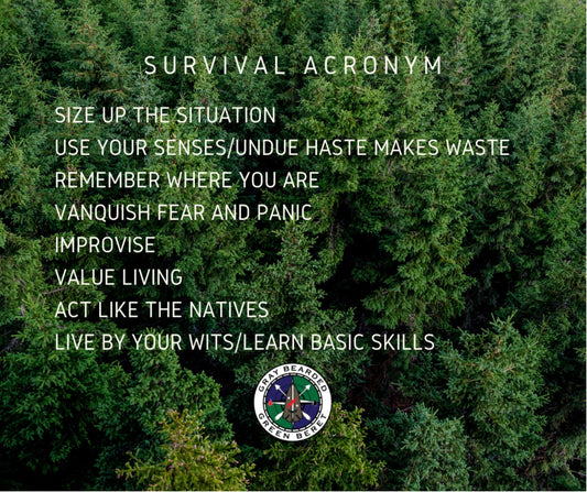 The Survival Acronym - Gray Bearded Green Beret