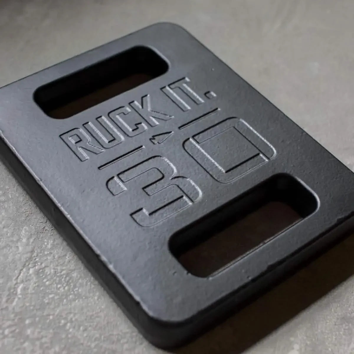 30lb Ruck Plate Front Detail