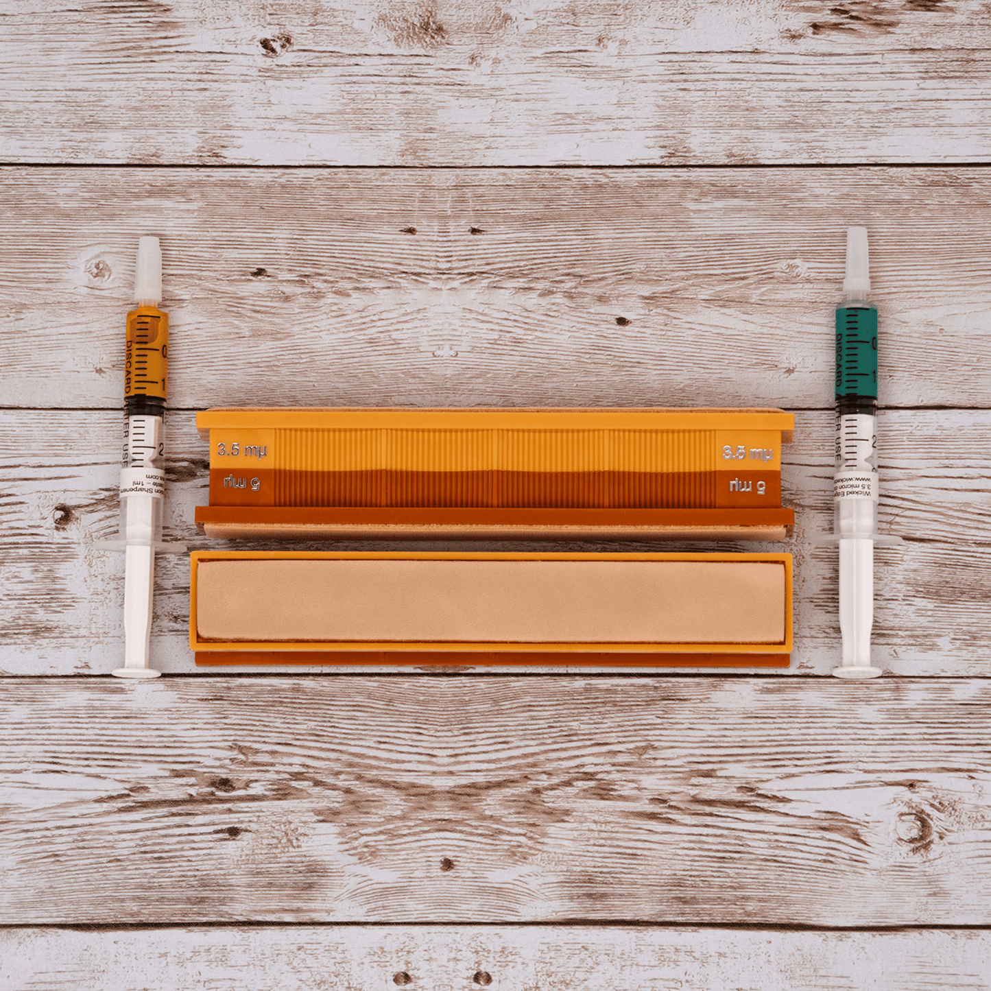 5/3.5 Micron Diamond and Leather Strops Pack