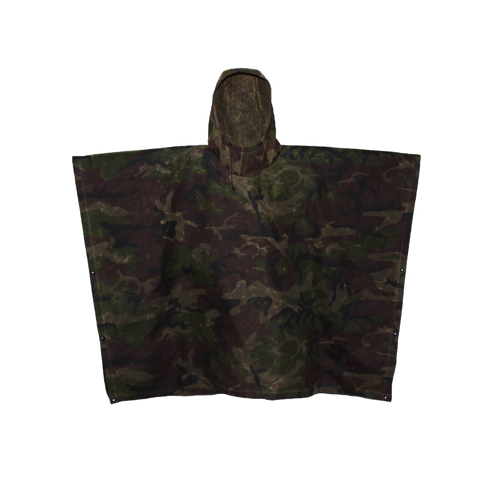 Oilcloth Poncho - Camo