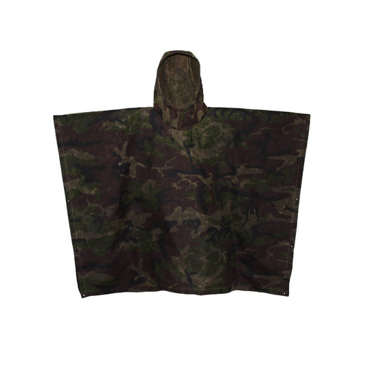 Oilcloth Poncho - Camo