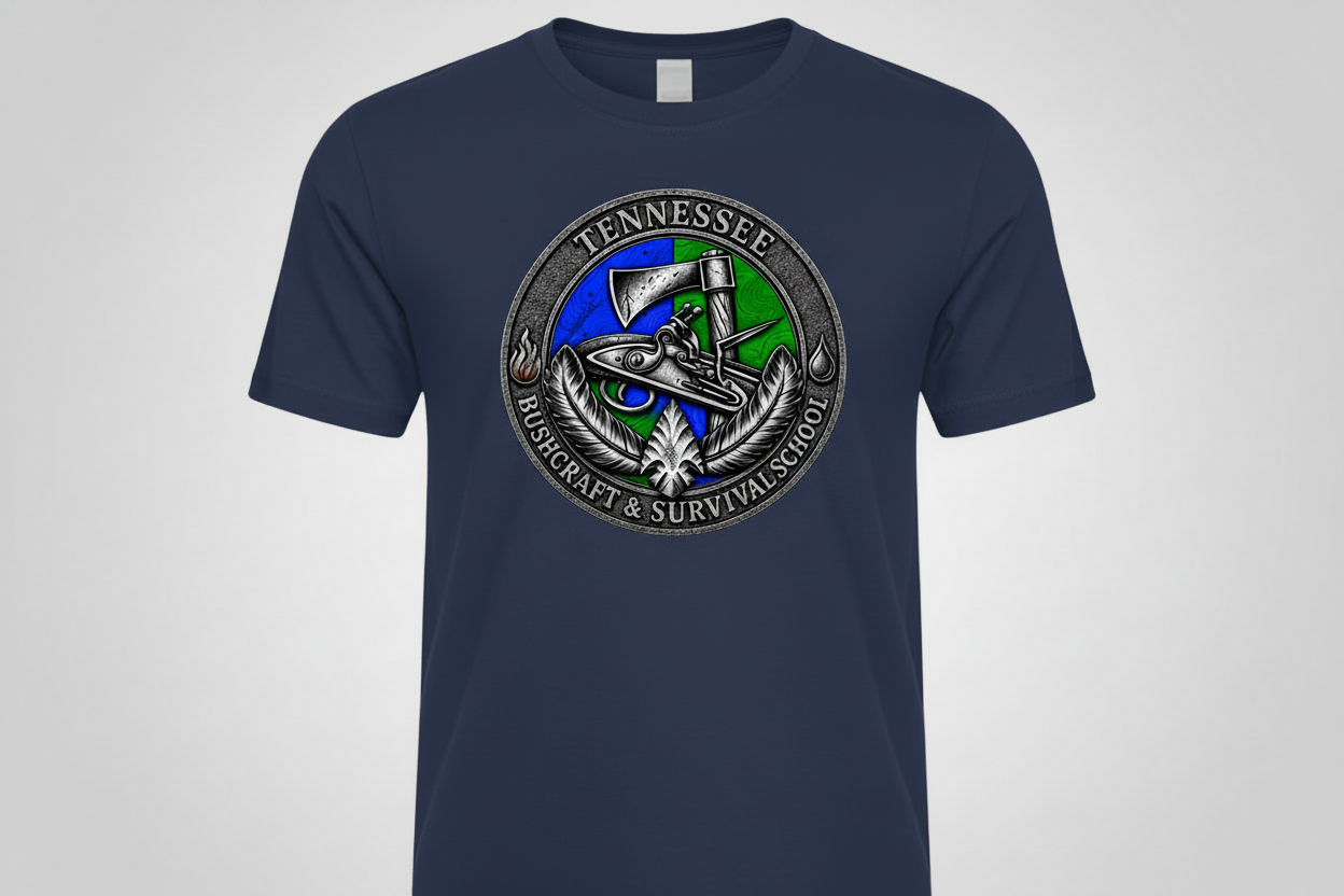 Tennessee Bushcraft & Survival School Color Logo T-shirt