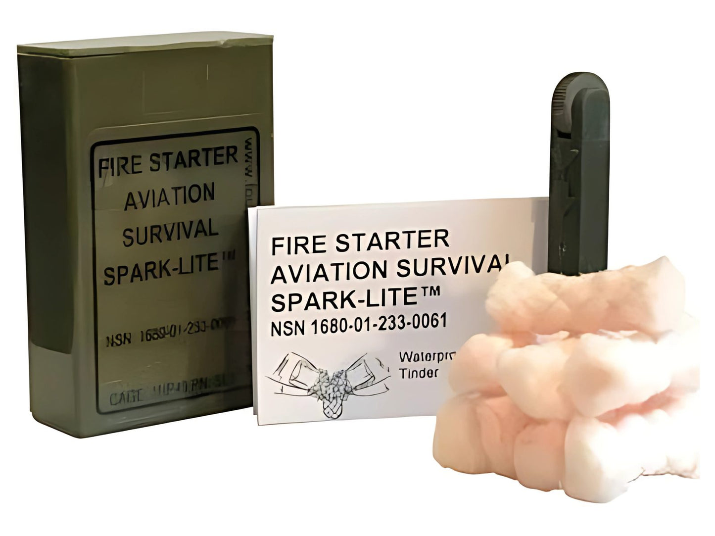 Aviation Fire starter kit contents