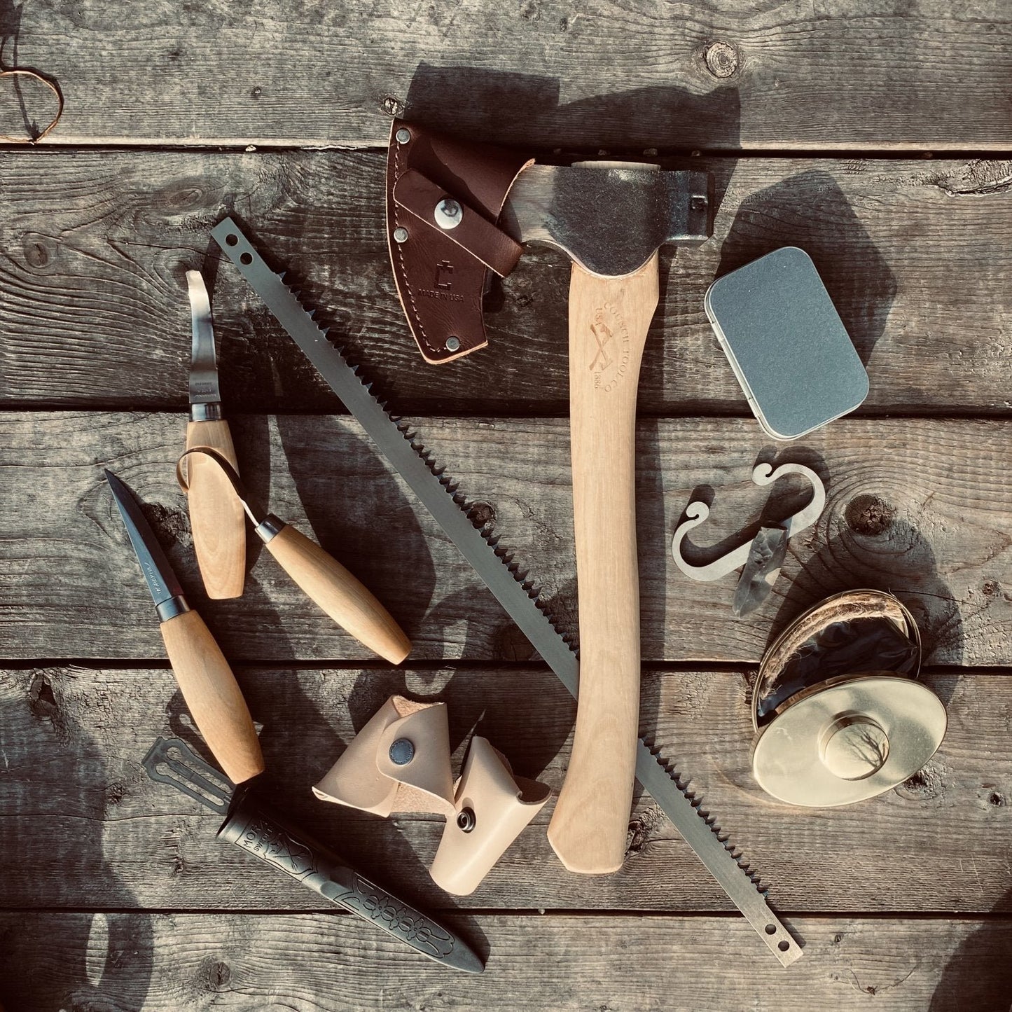 Bushcraft Skills Course - Gray Bearded Green Beret Survival School - Bushcraft Carving Tools