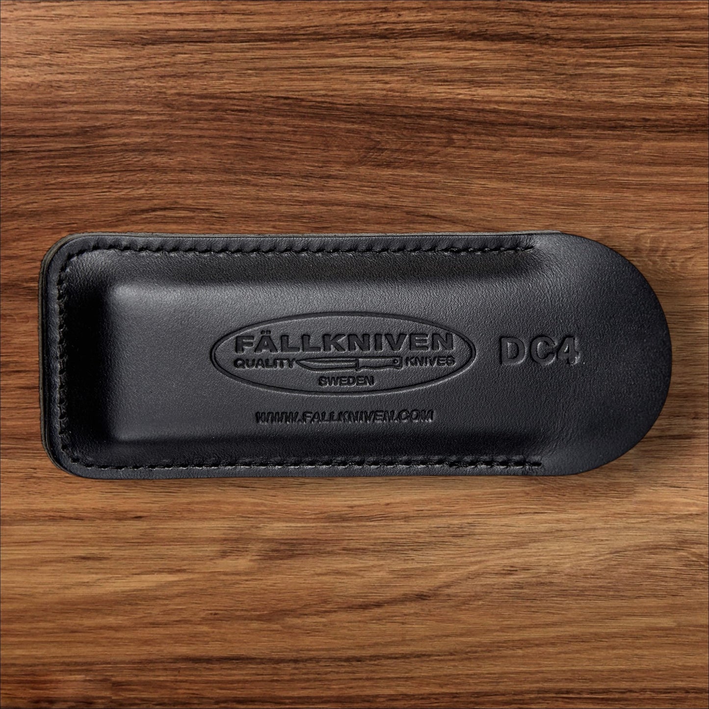 Fjallkniven DC4 Field Knife Sharpening Stone: The Ultimate Field Sharpener in leather case