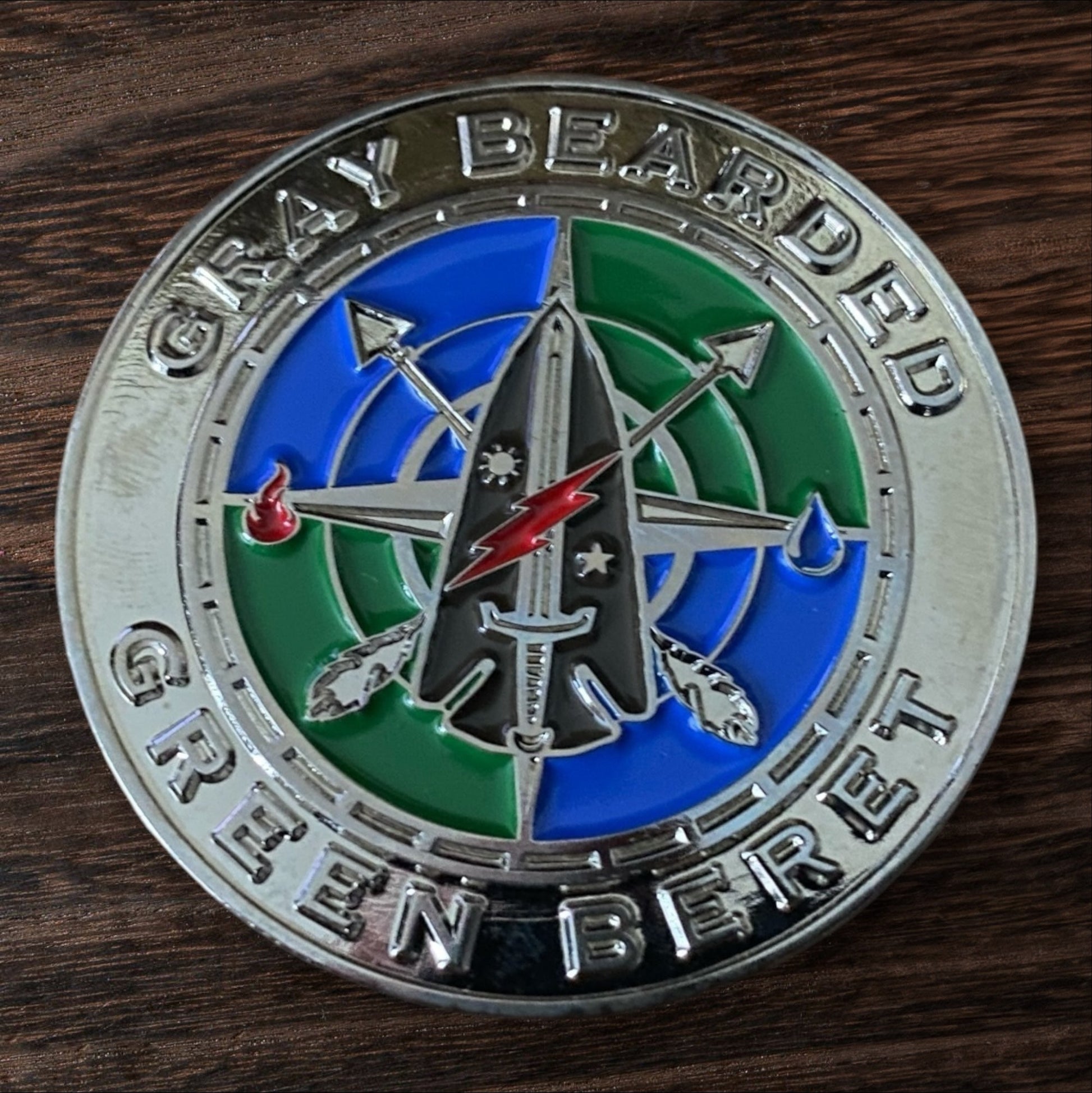 Gray Bearded Green Beret Challenge Coin – Limited Edition, Individually Numbered