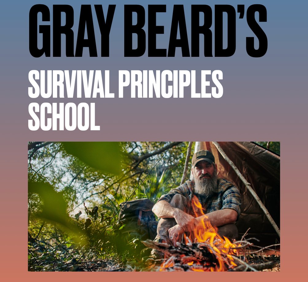 Gray Beard's Survival Principles School Digital PDF - Gray Bearded Green Beret