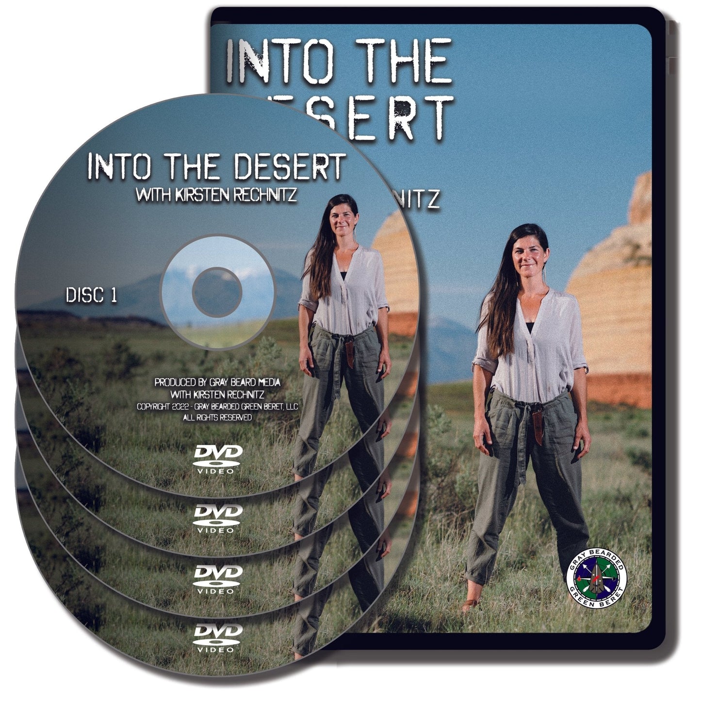Into the Desert with Kirsten Rechnitz DVD + Free Streaming Limited Offer - Gray Bearded Green Beret