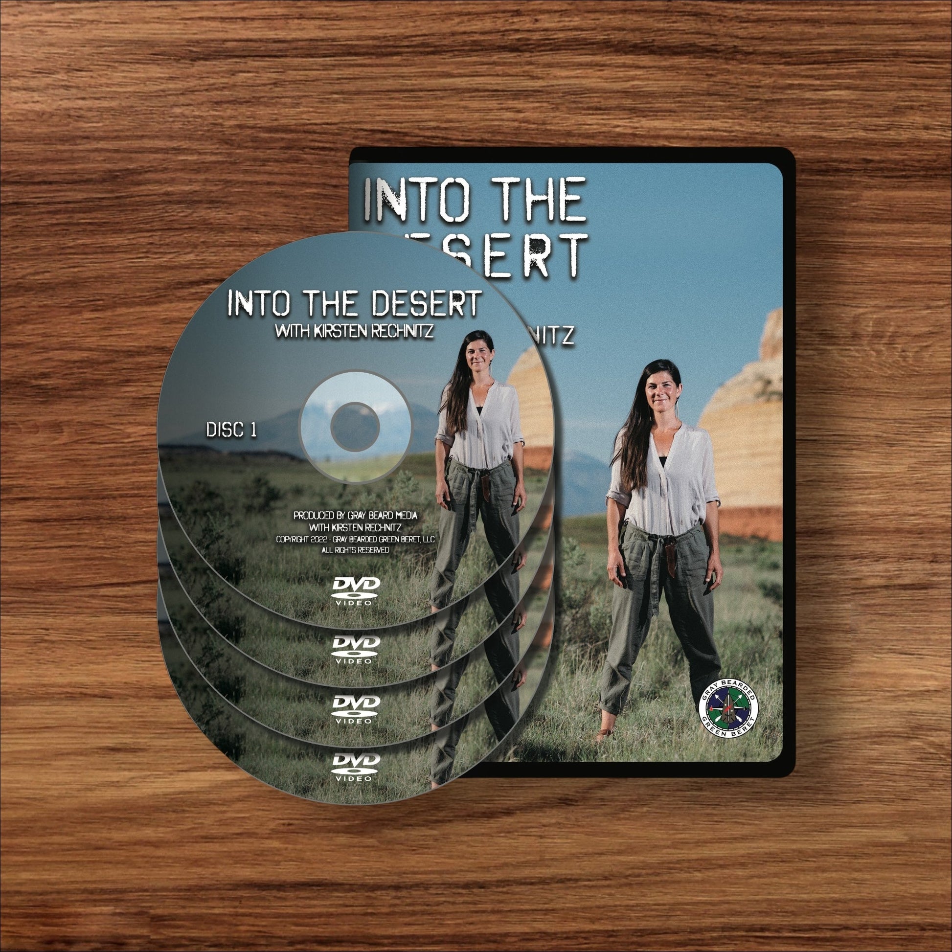 Into the Desert: Desert Survival Film with Kirsten Rechnitz – Essential Skills for Arid Environments (Streaming, USB, and DVD) Custom DVD Set