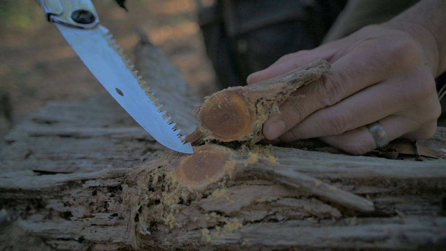 Into the Woods: Wilderness Survival Training Film with Joshua Enyart – Streaming, USB, and DVD Options Finding Fatwood