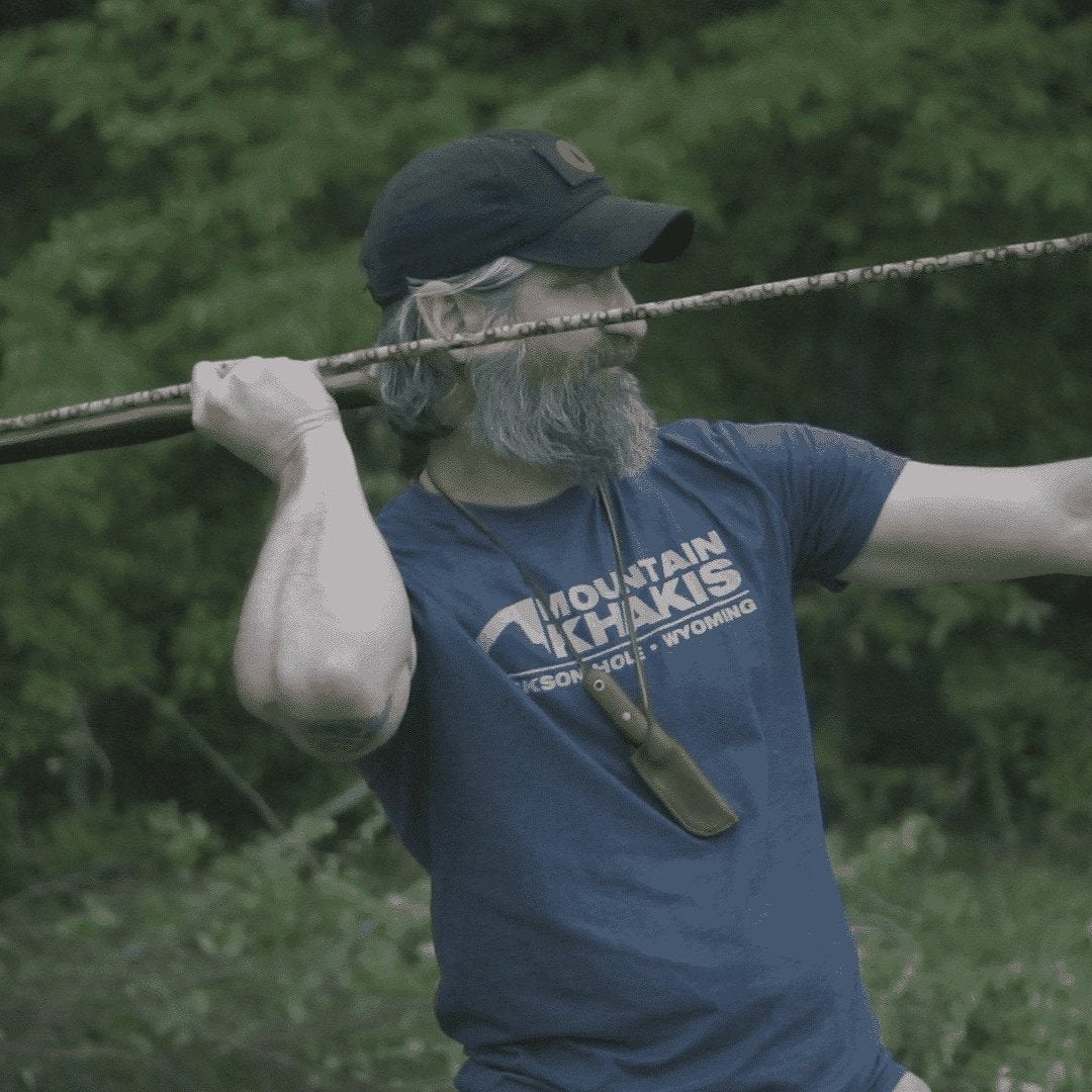 Primitive Survival Course - Gray Bearded Green Beret Survival School Atlatl Atl Atl Throw