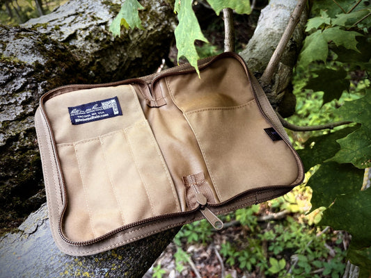 Notebook Cover in forest open