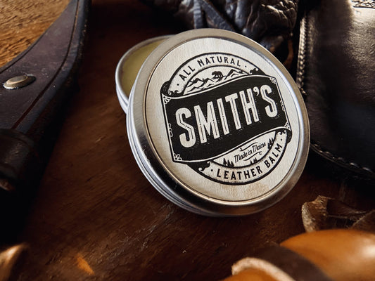 Smiths Leather Balm All Natural Leather Conditioner Made In Maine 1 Oz Tin