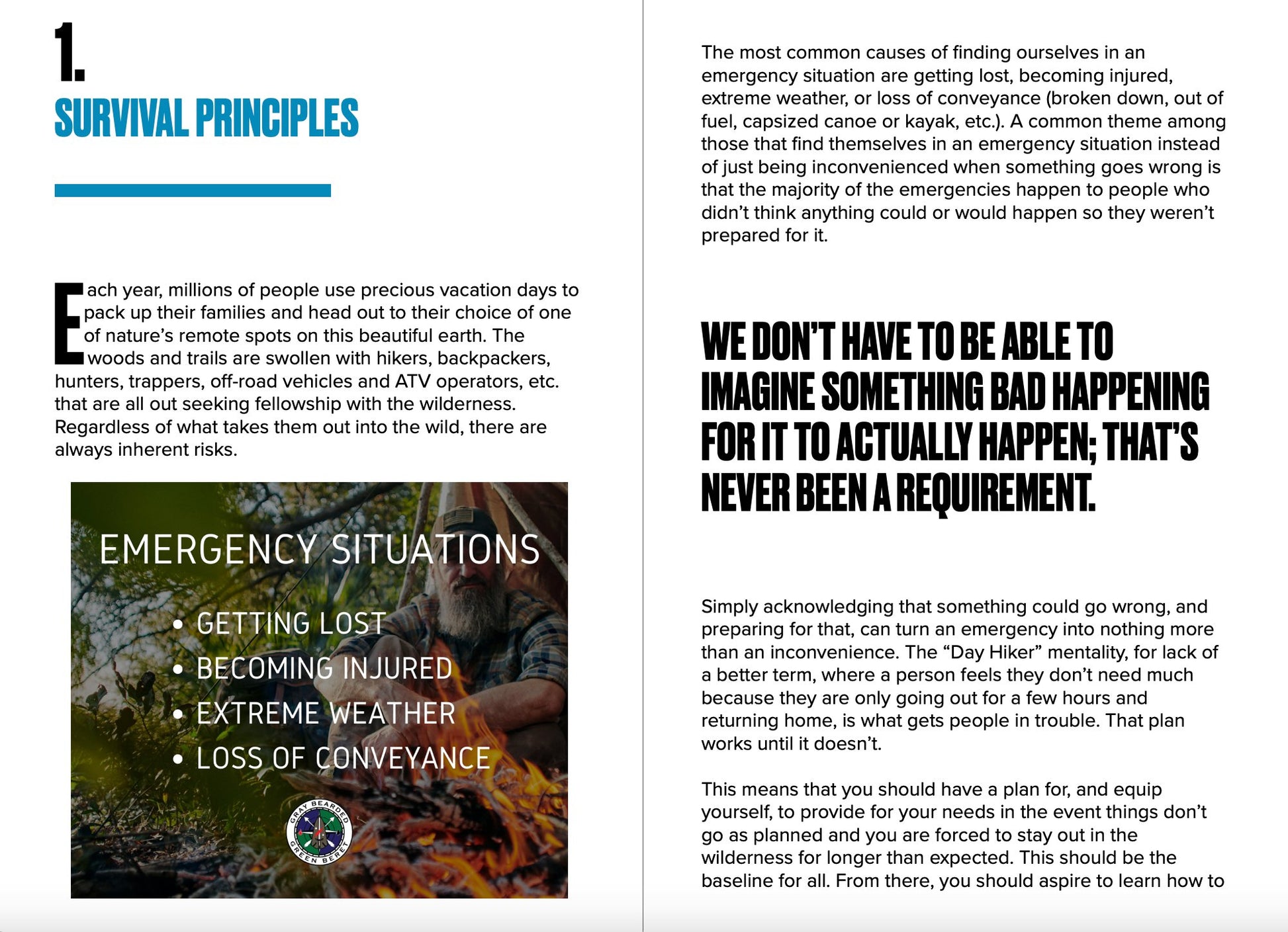 Survival Principles Guide: Foundational eBook for Wilderness Skills (PDF) Look Inside