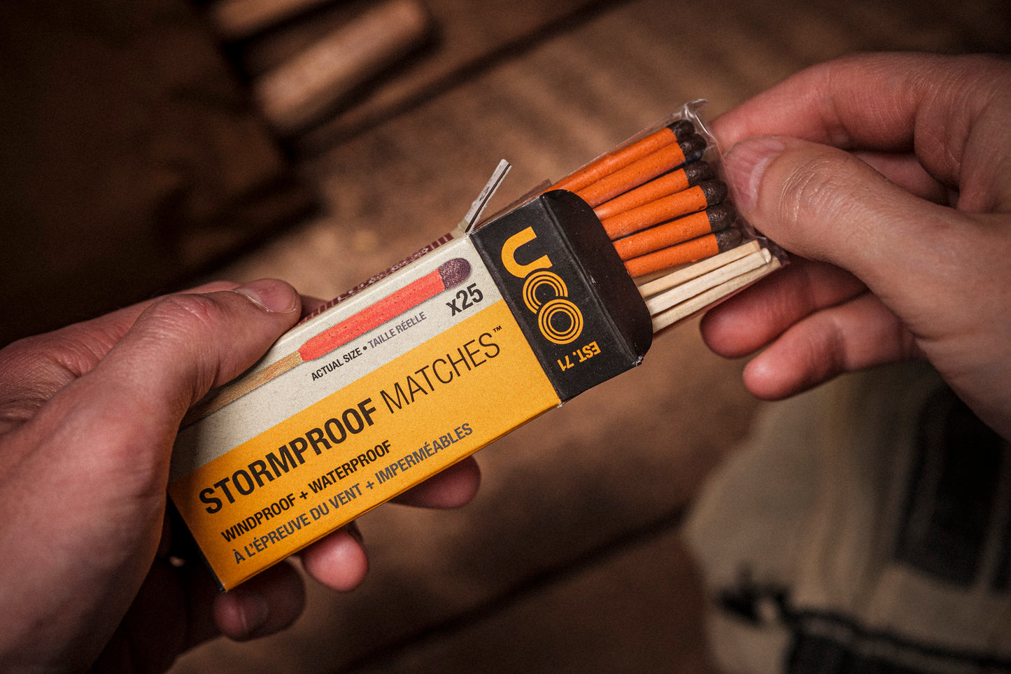 UCO Stormproof Matches 25-Pack - Reliable Fire in All Conditions