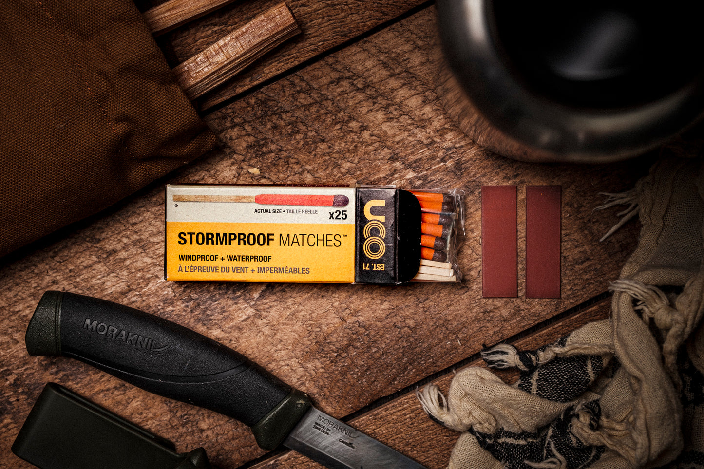 UCO Stormproof Matches 25-Pack - Reliable Fire in All Conditions