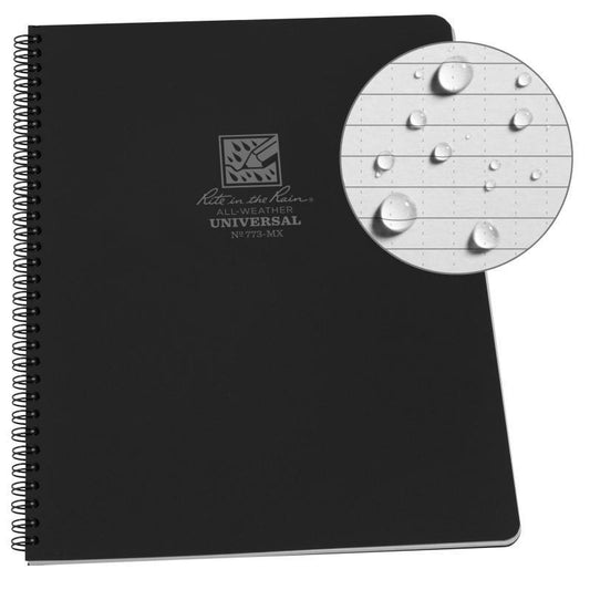 Rite in the Rain Waterproof Spiral Notebook 8.5" x 11" - Gray Bearded Green Beret